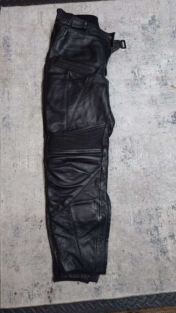 Alpinestars motorcycle leather trousers 