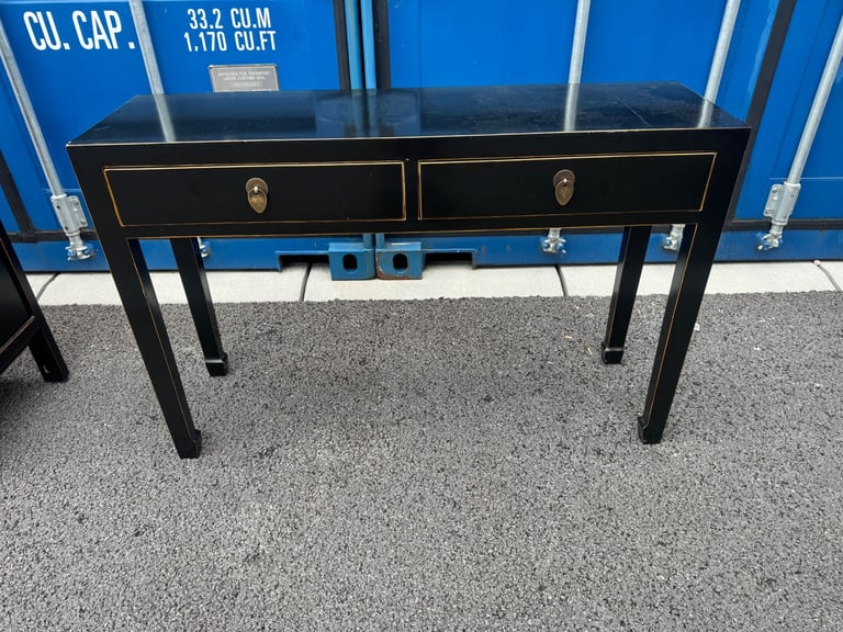 image for Large Classic Chinese Console Table - Black 