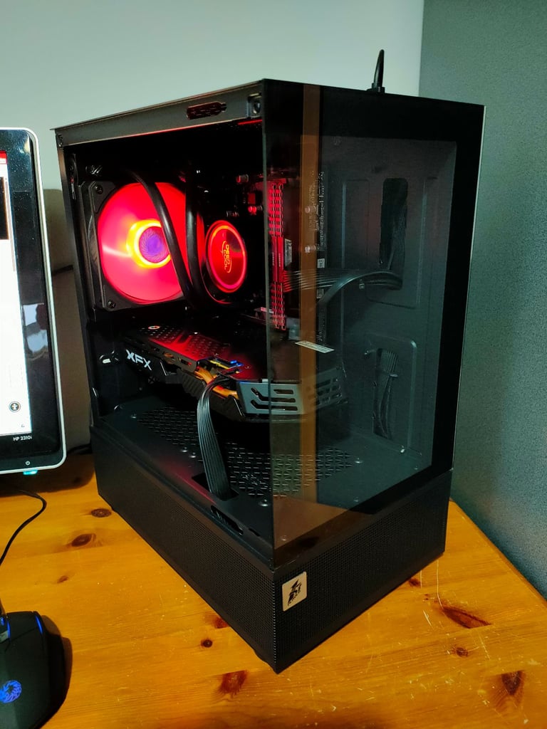 Gaming PC Full Windows 11 Compatibility, i5-8500, AMD RX 590 8gb, 16gb DDR4, 500gb SSD