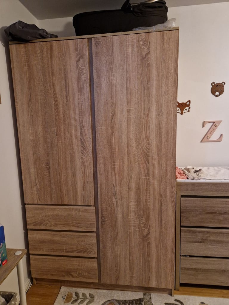 Wardrobe 120x200 light oak colour f