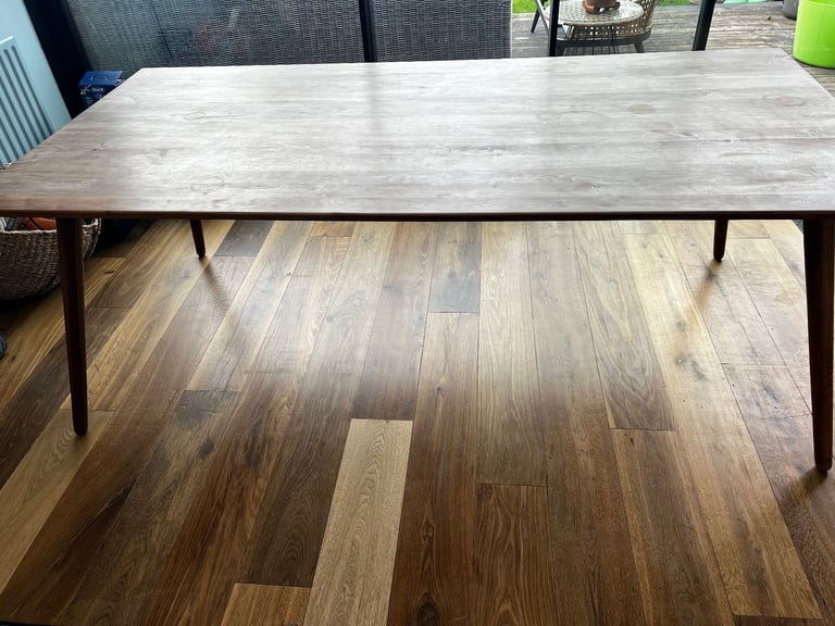 Habitat, Vince Walnut Dining Table - 200x95cm - 6-8 Seater