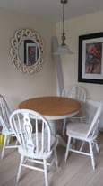 Cream table and chairs 