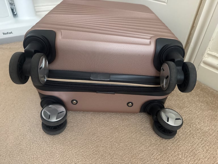 LYS PARIS Small Hard Shell Pink Suitcase 
