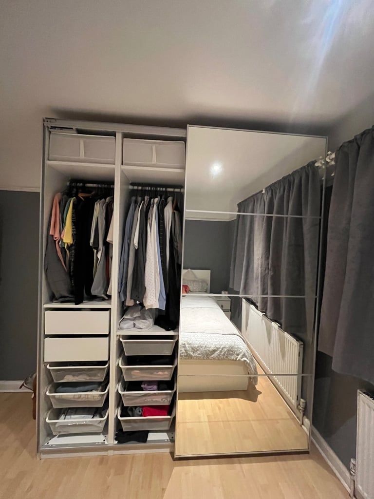 IKEA AULI Sliding mirror doors 200 X 236