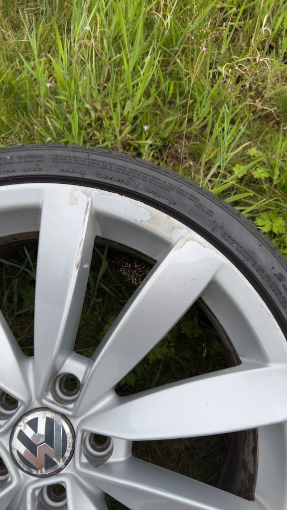 1 x VW LUGANO MK 3  19" INCH ALLOY WHEEL & TYRE