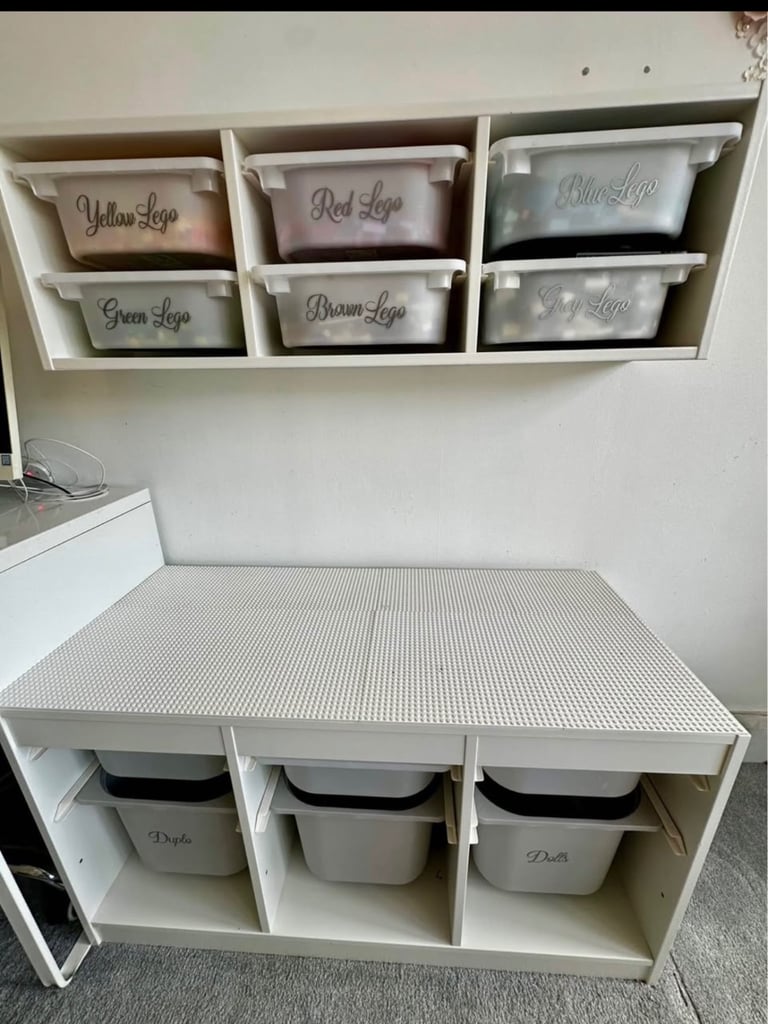 Lego table with storage comes with genuine Lego 