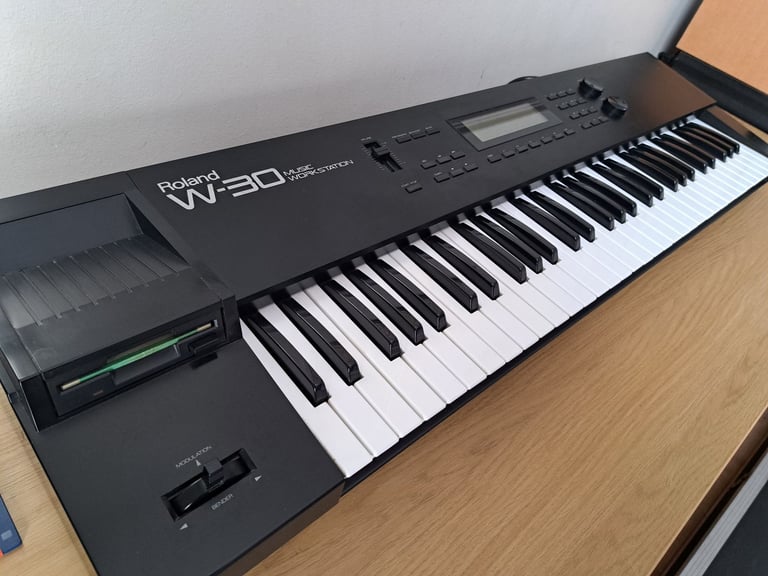 image for Roland W-30 Sampling Workstation Synthesizers Keyboard ( Rare ) + Metal Case
