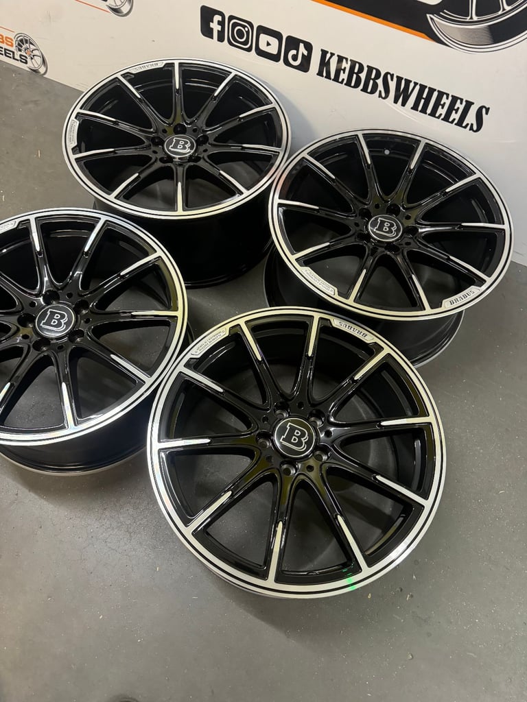19" MERCEDES BRABUS REPLACEMENT ALLOY WHEELS C CLASS E CLASS S CLASS 