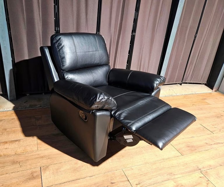 image for New / Unused Manual Recliner Chair - Black. 