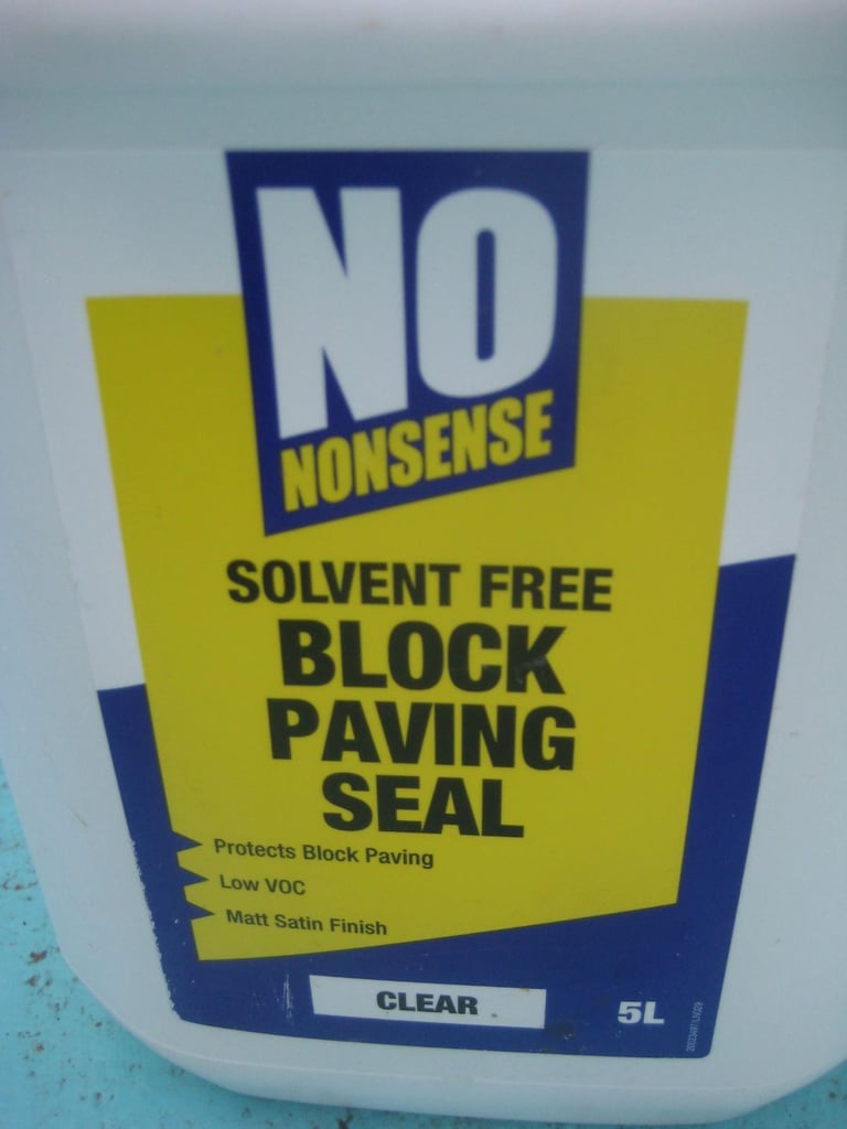 Brand New 5 Litre Container of No Nonsense Solvent Free Block Paving Seal for £10.00