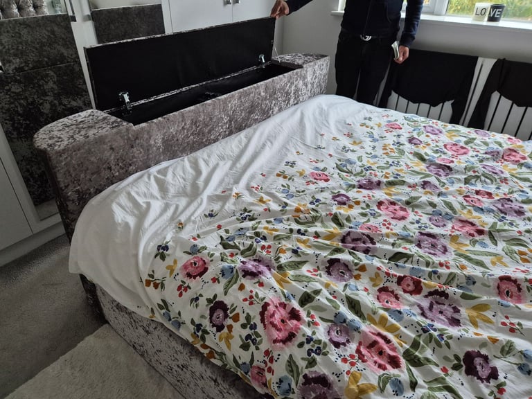 King Size bed with integrated TV Stand for sale