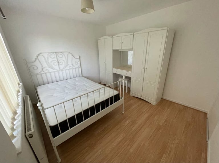 Double bed with mattress 