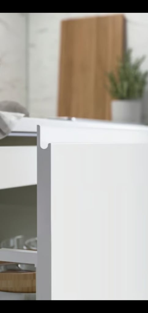 Tall Wall cupboard White gloss doors.   Kitchen Bathroom Utility Garage. 