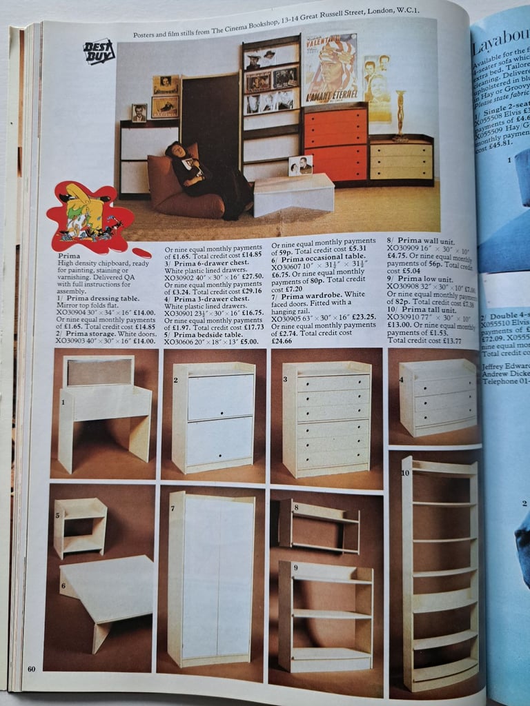 RARE HABITAT 1973 PAPER CATALOGUE. VINTAGE RETRO DESIGN. CONRAN FURNITURE AND HOUSEHOLD GOODS