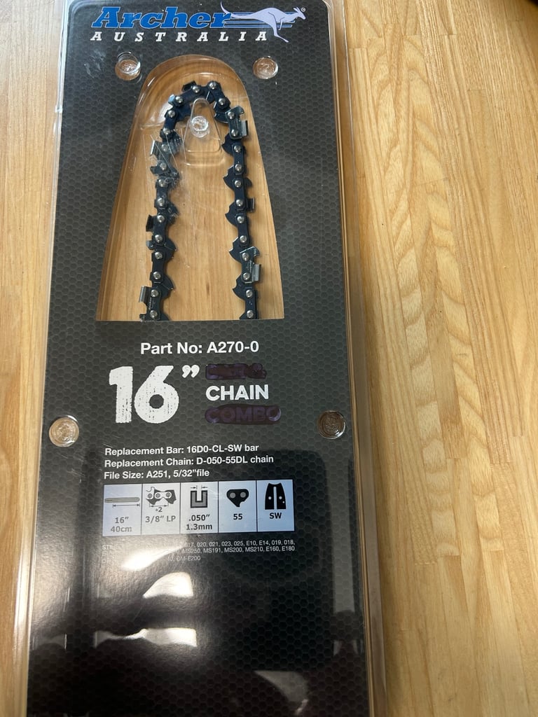image for Brand new 16 inch chainsaw chain in packaging 