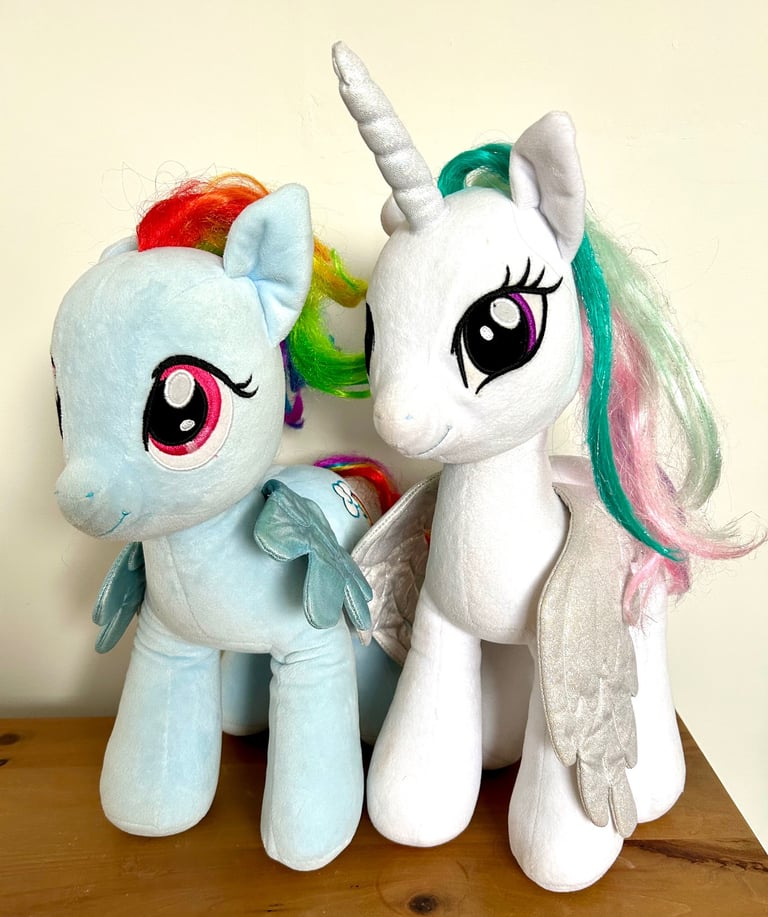 image for Build a Bear My Little Pony plush toys x 2.