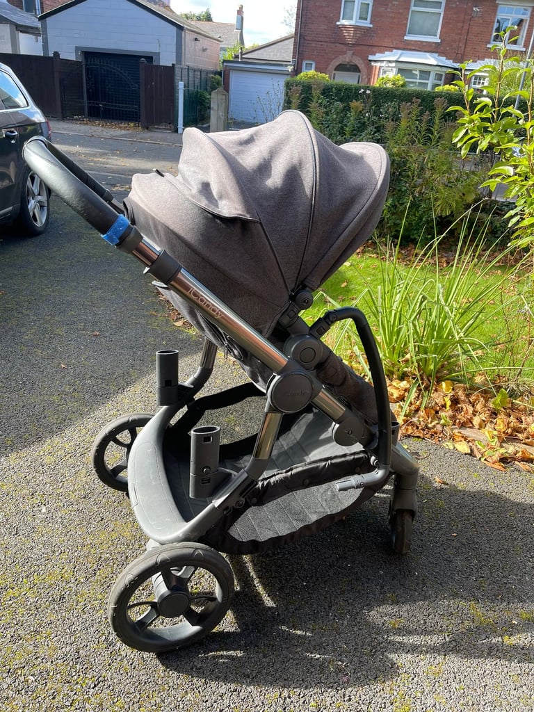 ICANDY ORANGE TWIN - DARK SLATE MARL PHANTOM TRAVEL SYSTEM - TWINS / TWO CHILDREN