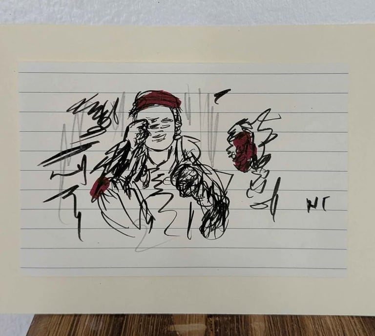 image for Art work drawing 'Boy Dress Up As Jack Sparrow'  