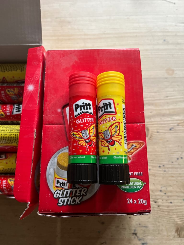 Glitter pritt sticks