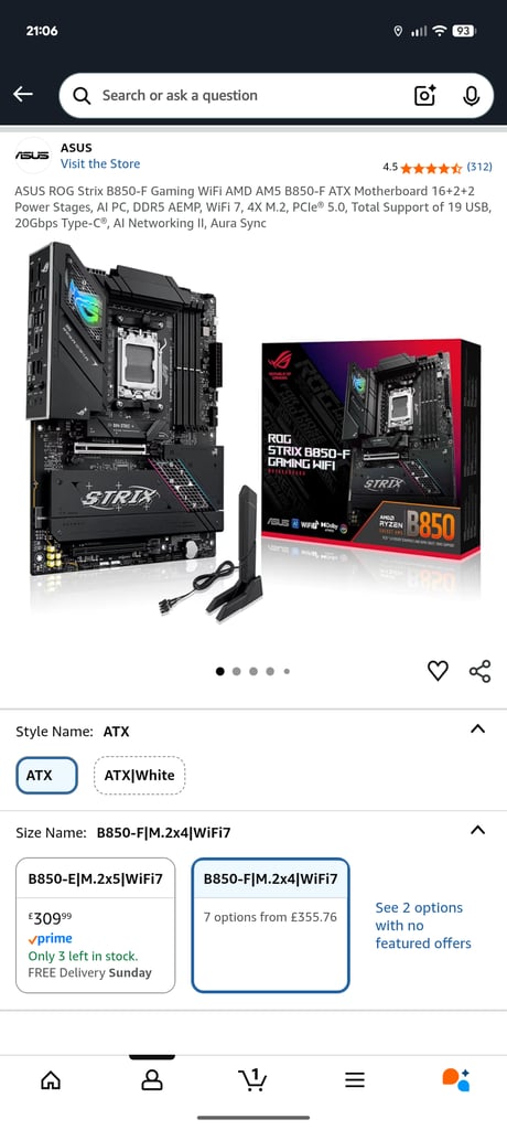 ASUS ROG Strix B850-F Gaming WiFi - 7