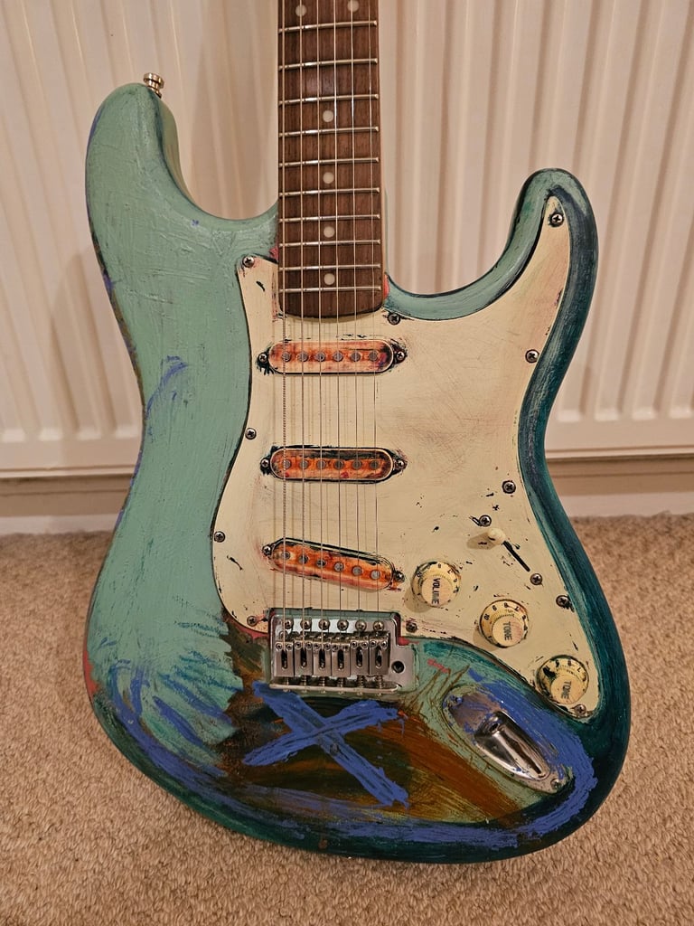 Relic 60s Stratocaster partsocaster (not Fender) style guitar for sale.  