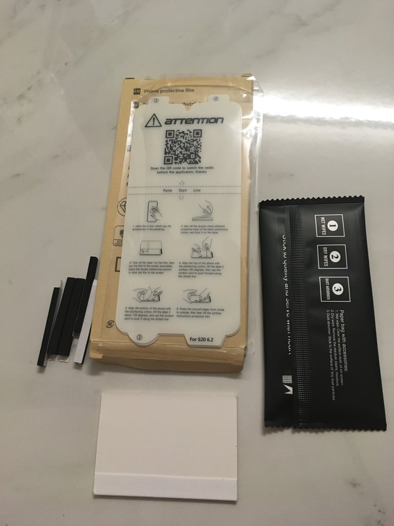 image for 3 Pack For Samsung Galaxy S20 Screen Protector