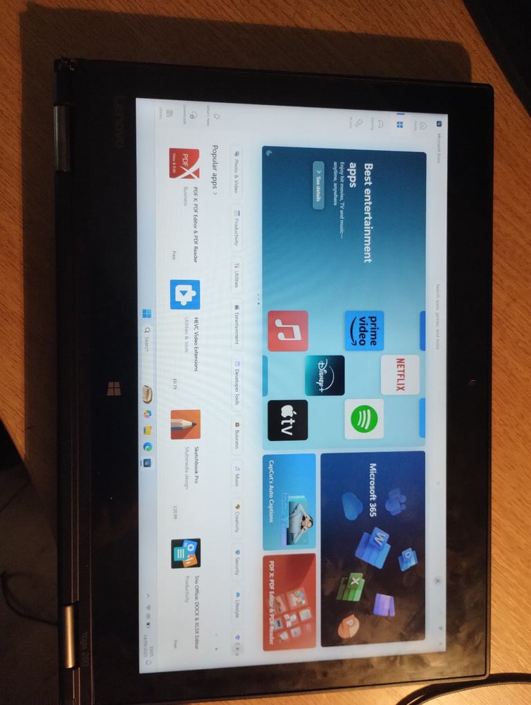 Hybrid Touchscreen Lenovo Full Office, Windows 11, 8GB RAM, i5, 128GB SSD, Backlit KB, WEBCAM, HDMI