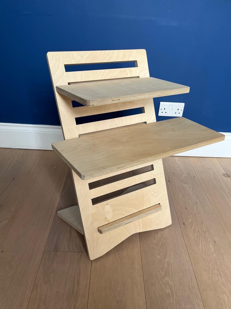 image for Adjustable Wood Laptop Stand | Workstation Deskstand | Standing Desk Converter