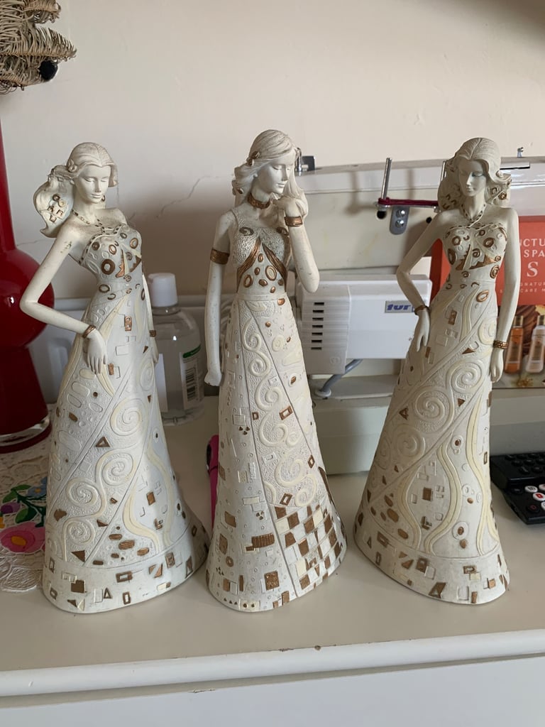 image for 3 porcelain lady figurines