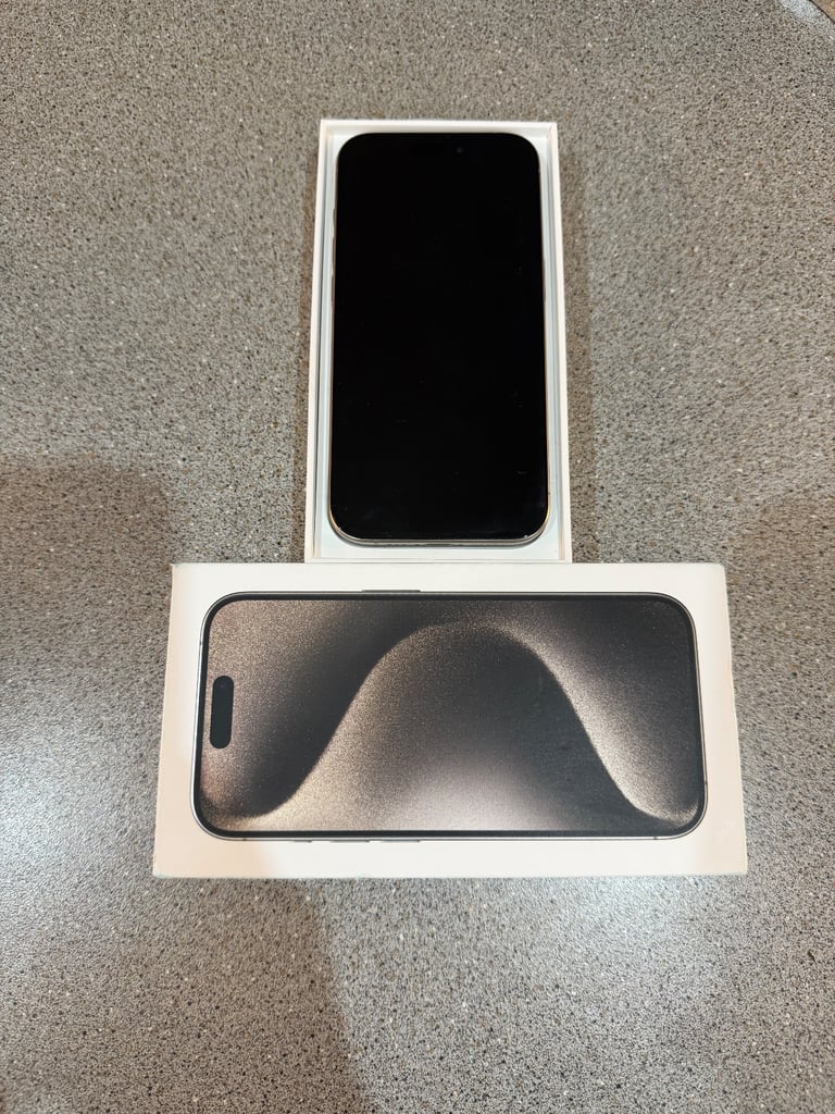 image for I phone 15 pro 128gb excellent condition with zagg case. Screen protector and camera protector 