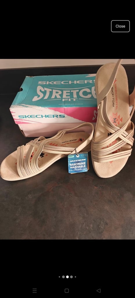 Skechers Women's Reggae Slim-Simply Stretch Sport Sandal size 8