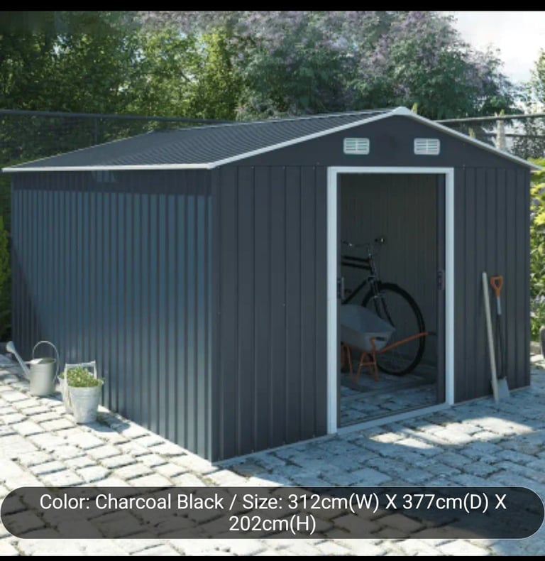 12xft10 metal shed