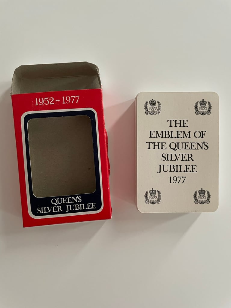 Collectors item, Queen’s Silver Jubilee playing cards