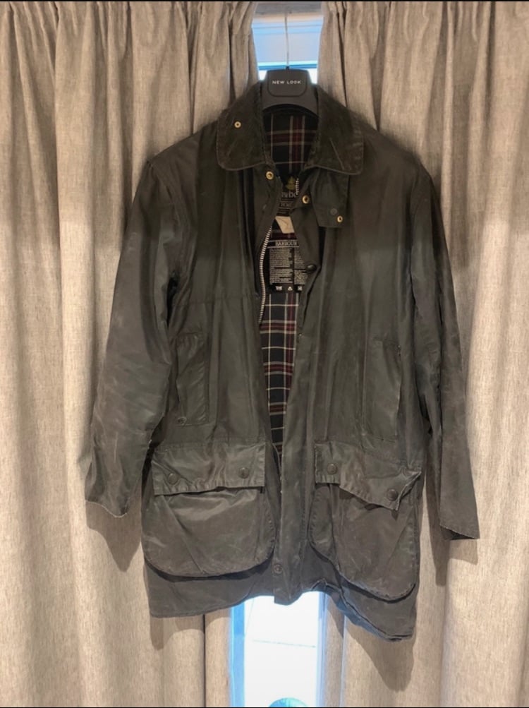 Navy Barbour Border Jacket Large