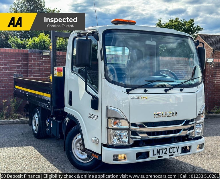 image for 2022 Isuzu Grafter N35.125SE 1.9D RWD AUTO EURO 6 TIPPER CHASSIS CAB Diesel Automatic