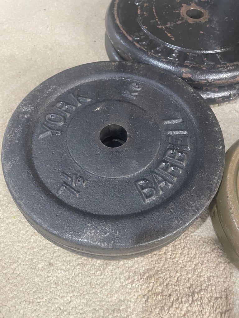 150kg cast iron weight plates - £1.50 per kg