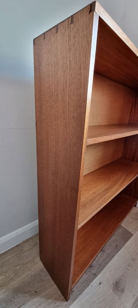 Dark solid wood bookcase 