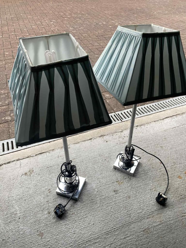 2x side lamps vintage 