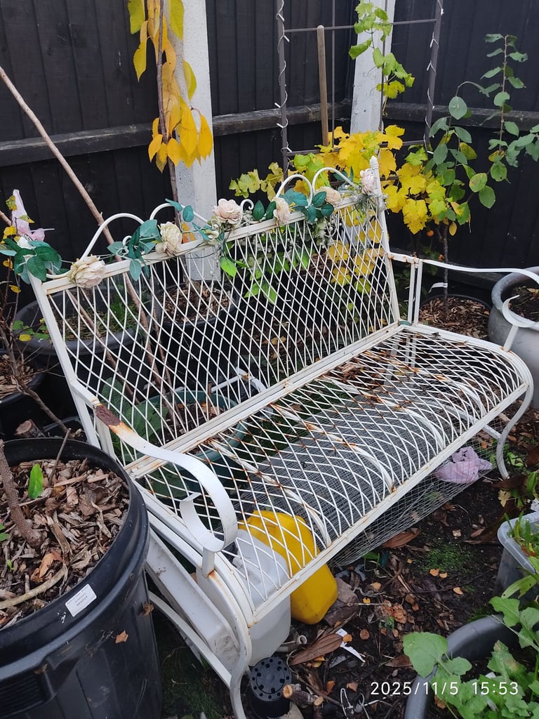 image for Garden bench chair cast iron 