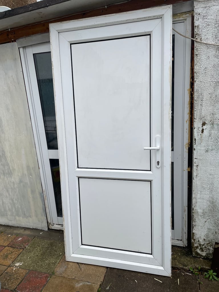 image for UPVC DOOR 209.5 x 96.5 cm - UPVC PANEL DOOR **WIDE DOOR**(REF: DX172)