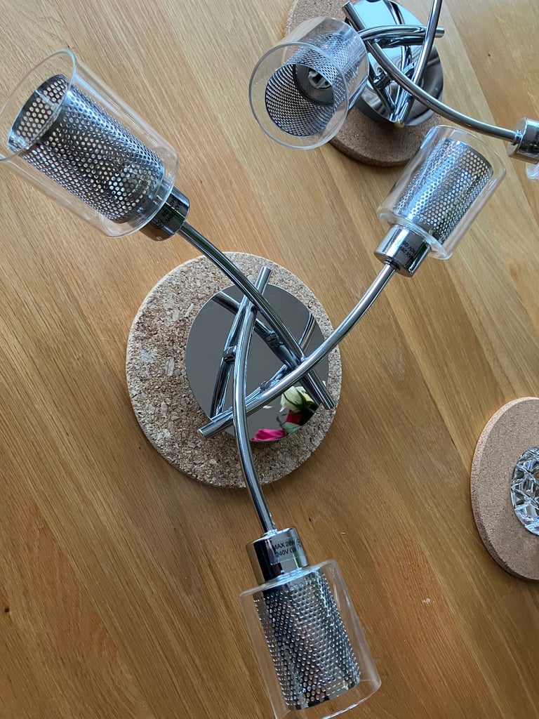 Semi flush John Lewis ceiling lights x2