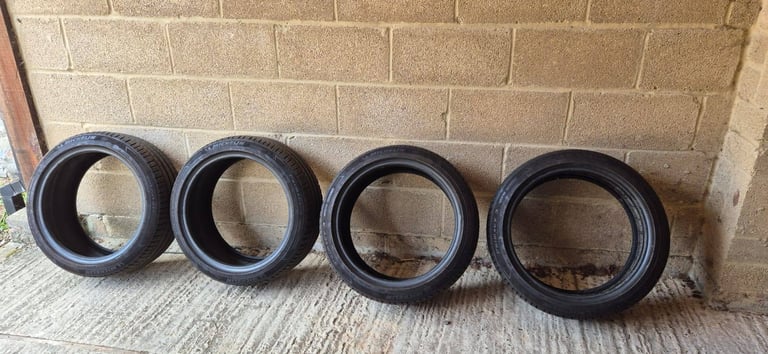 Four Michelin run flat tyres