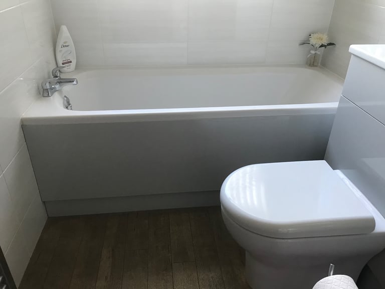 Bathroom cabinets, shower etc.