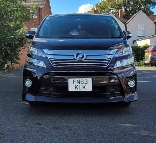 2013 Toyota Vellfire Petrol 2.4 Automatic - 8 seater MPV, Red Wine, 67.5K Miles