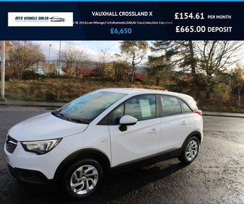 VAUXHALL CROSSLAND X 1.2 SE 2018,Low Mileage,F.S.H,Bluetooth,DAB,Air Con,Cruise,Ulez Compliant