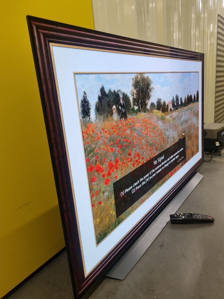 55" LG OLED 4k Smart Slim Frame design ULTRA UHD LED WiFi TV, NO SCREEN BURN, 120Hz £375