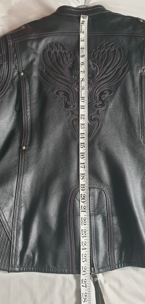 HARLEY DAVIDSON WOMENS LEATHER RIDING JACKET. SIZE XL