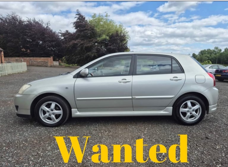 Wanted Toyota corolla petrols vvti mot/failures cash waiting