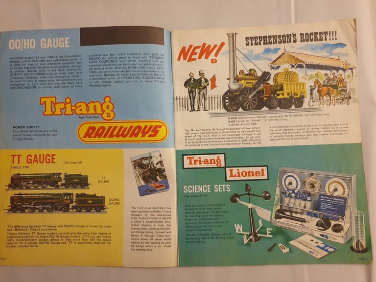 A 1963 Triang Railways Science Series Ninth Edition 44 page catalogue, £8, 
