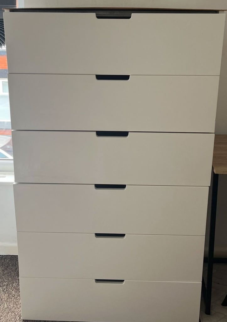 NORDLI Modular chest of 3 drawers, white  